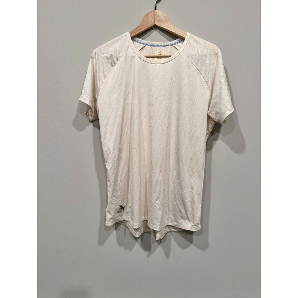 Tracksmith Twilight Short Sleeve Shirt Women's XL Ivory NWOT